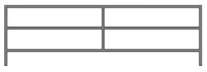 12'W x 3'H Mini Corral Panel 3-Rail 1-3/8