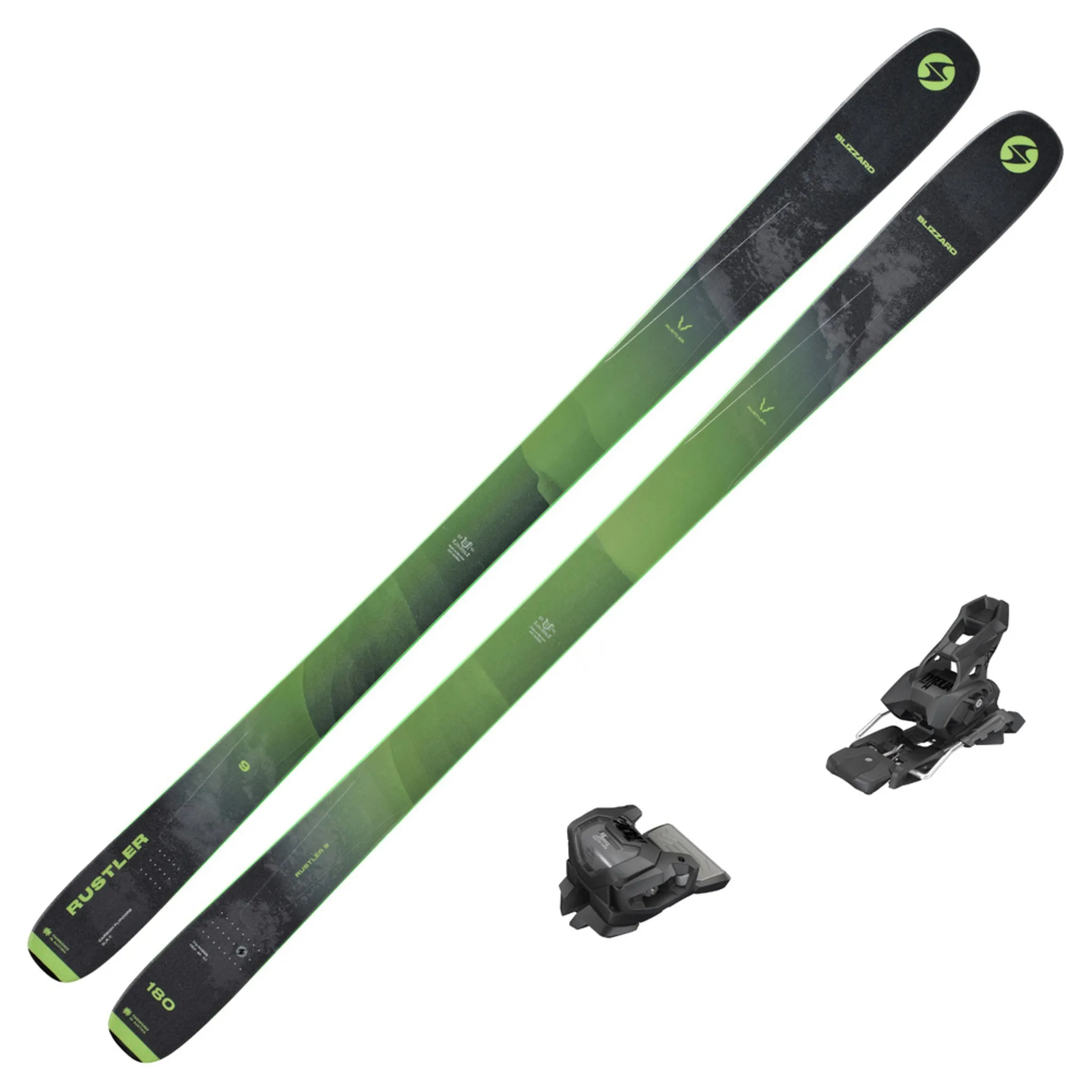 2023 Blizzard Rustler 9 Skis w/ Tyrolia Attack2 14 GW Bindings