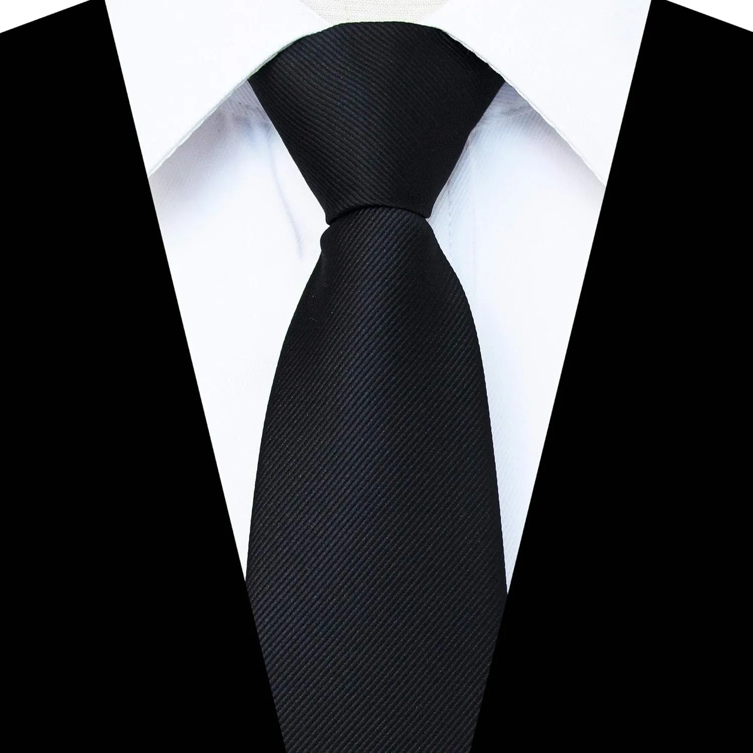 3.15??Solid Color Pre-tied Adjustable Necktie for Business and Wedding