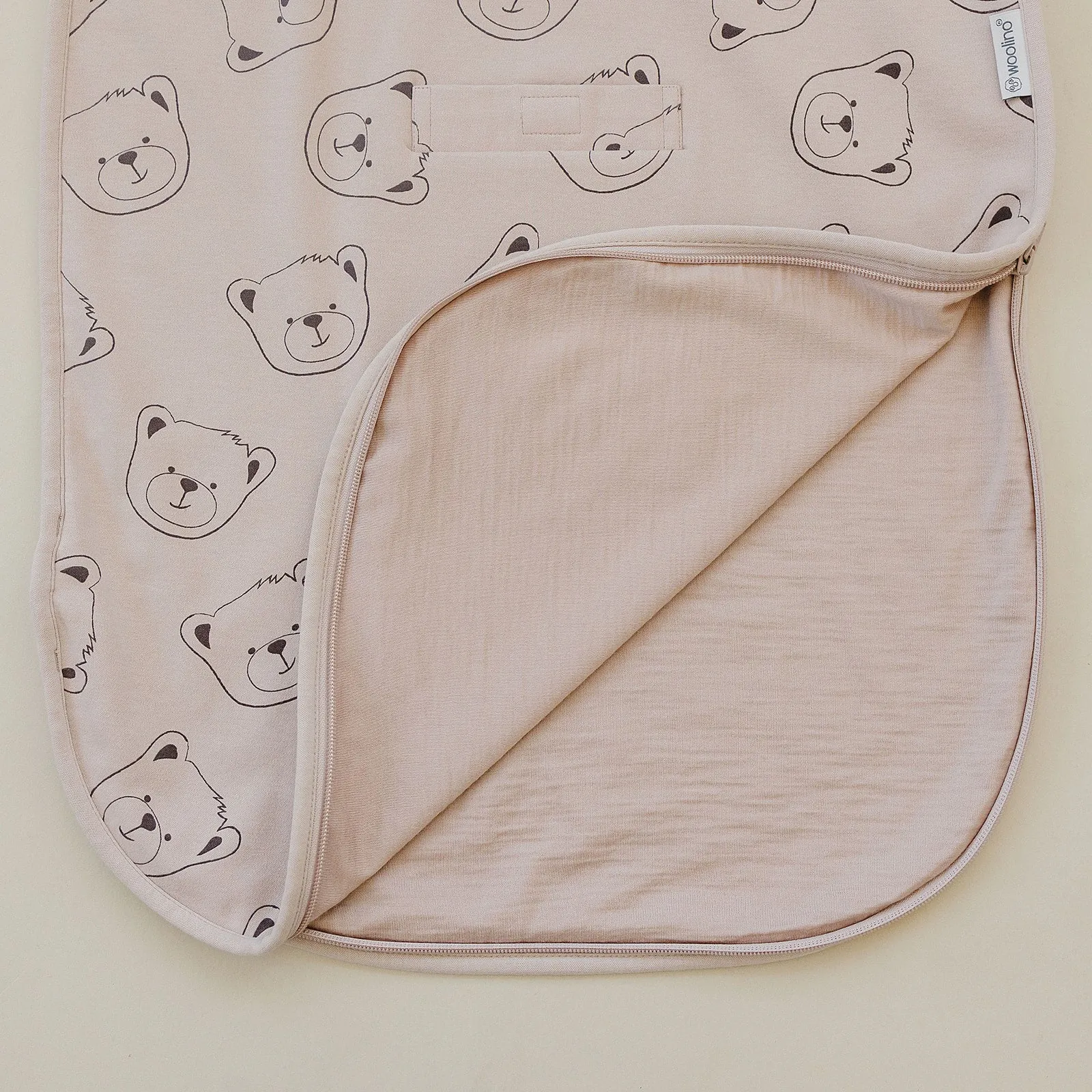 4 Season Ultimate Baby Sleep Bag, Merino Wool & Organic Cotton, 2 Months - 2 Years, Teddy Bear