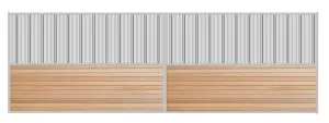 8'H x 24'W Horse Shelter Wall W/ T&G Wood