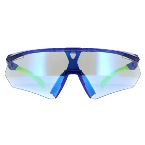 Adidas Sunglasses SP0027 91X Frosted Blue Vario Mirror Blue Photochromic