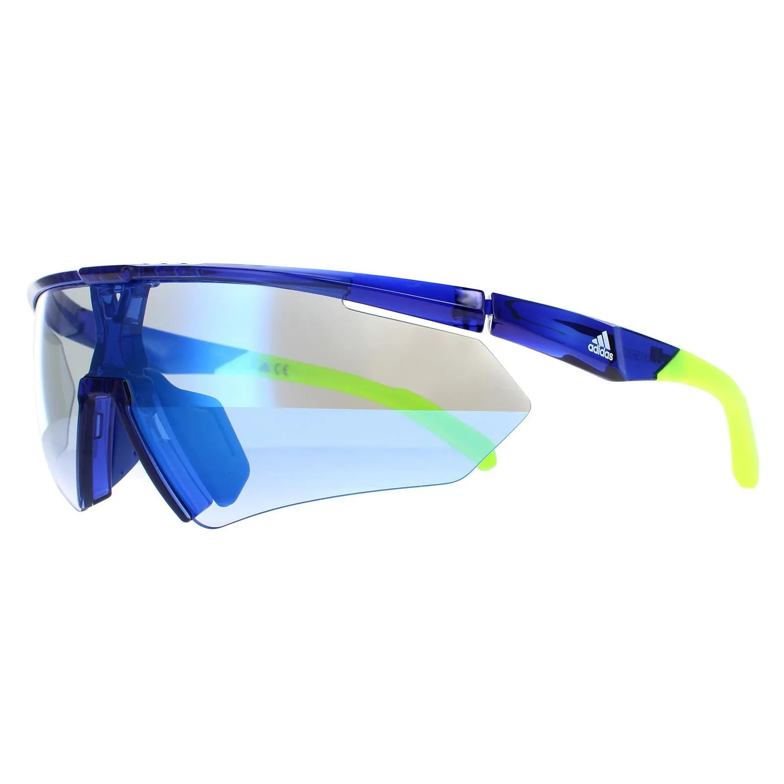 Adidas Sunglasses SP0027 91X Frosted Blue Vario Mirror Blue Photochromic