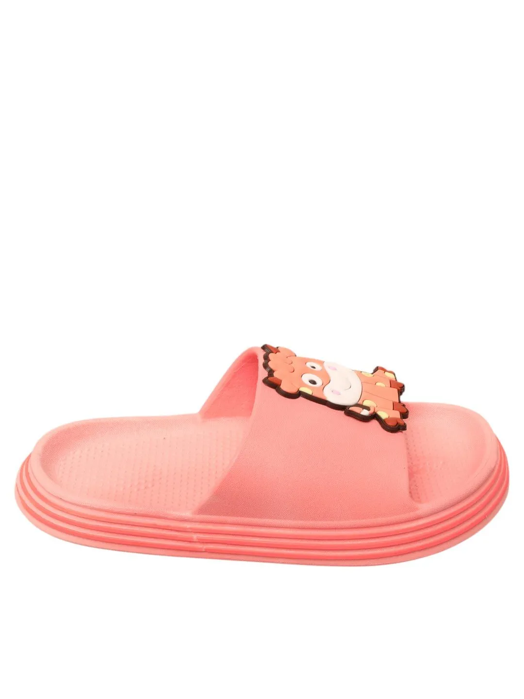 Adorable Cartoon Cow Design Clogs for Girls - Pink