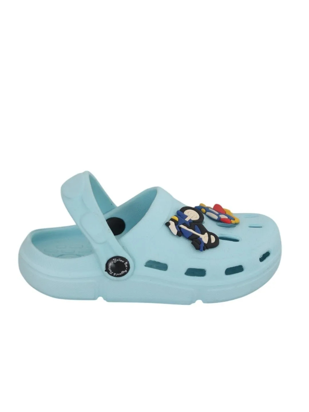 Airplane and Bike-Themed Clogs with Fun Cartoon Design for Boys