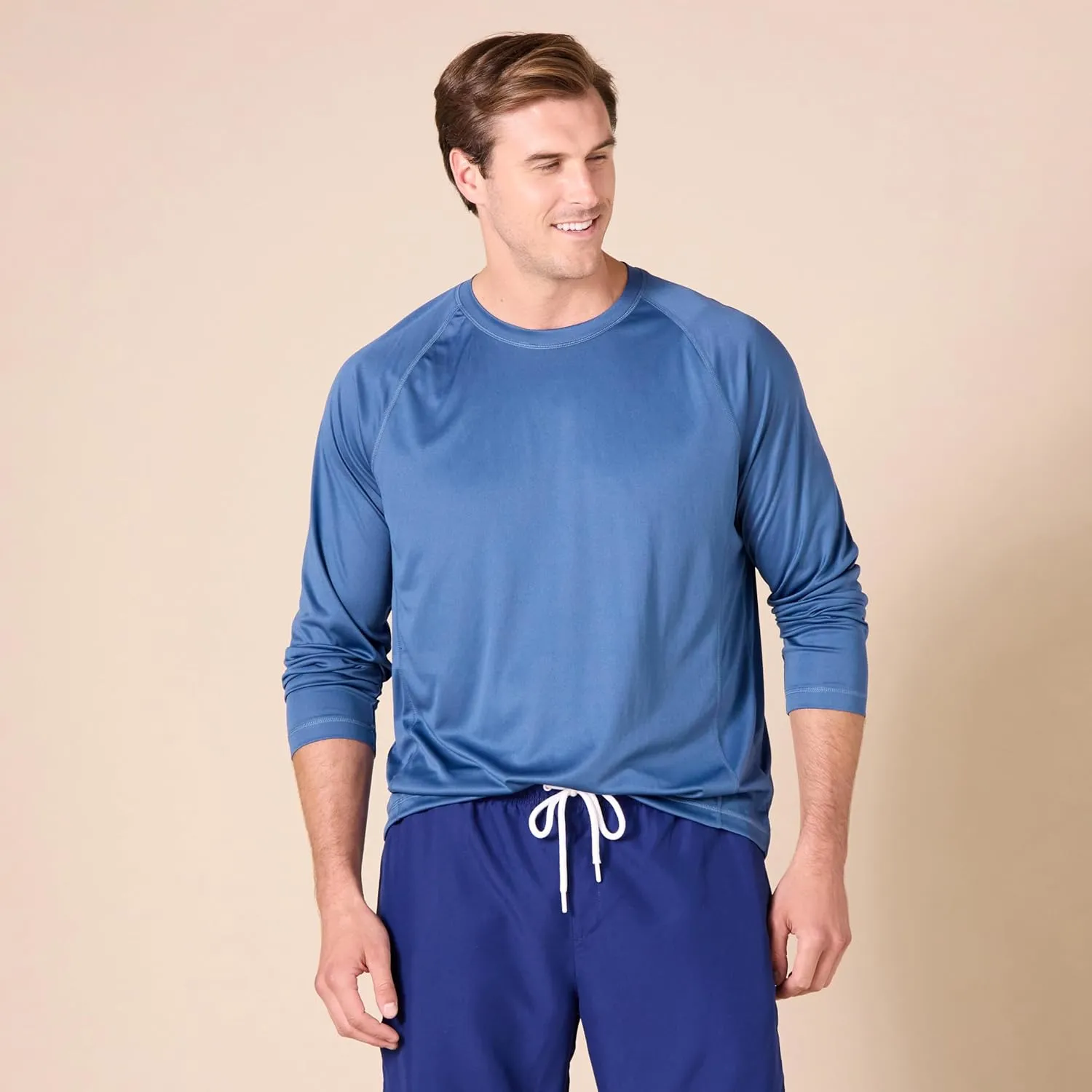 Amazon Essentials Men's Long-Sleeve Quick-Dry UPF 50 Swim Tee
