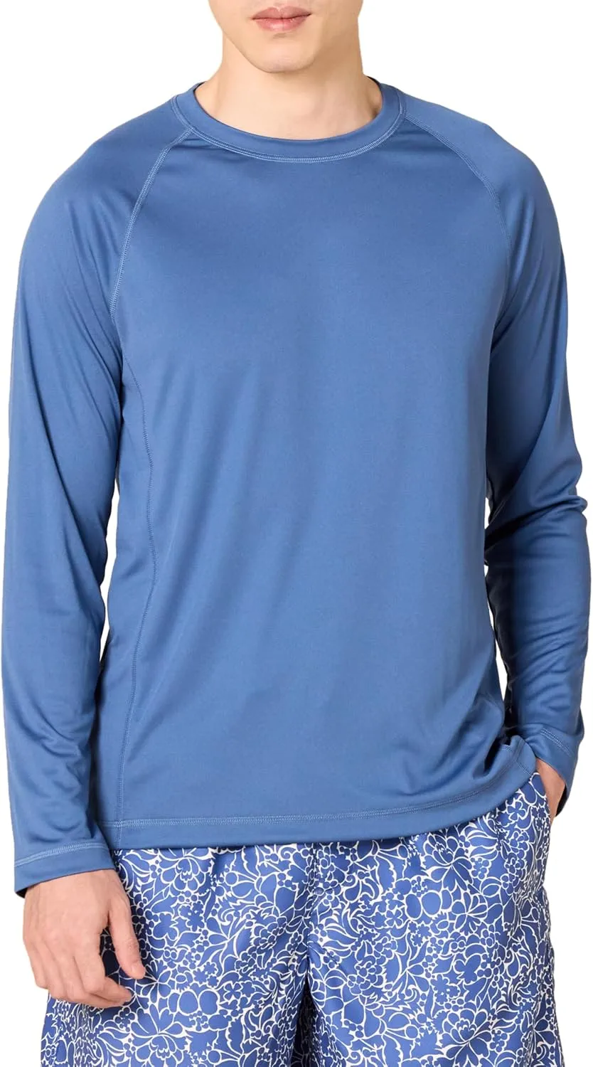 Amazon Essentials Men's Long-Sleeve Quick-Dry UPF 50 Swim Tee