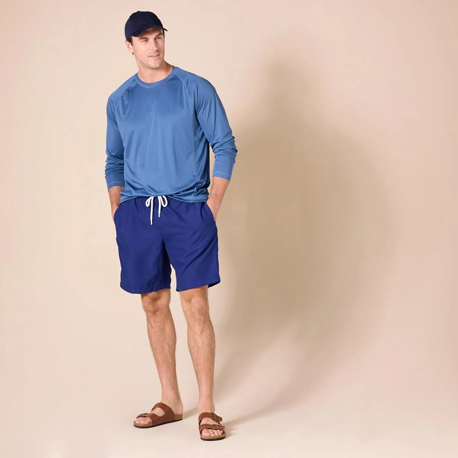 Amazon Essentials Men's Long-Sleeve Quick-Dry UPF 50 Swim Tee
