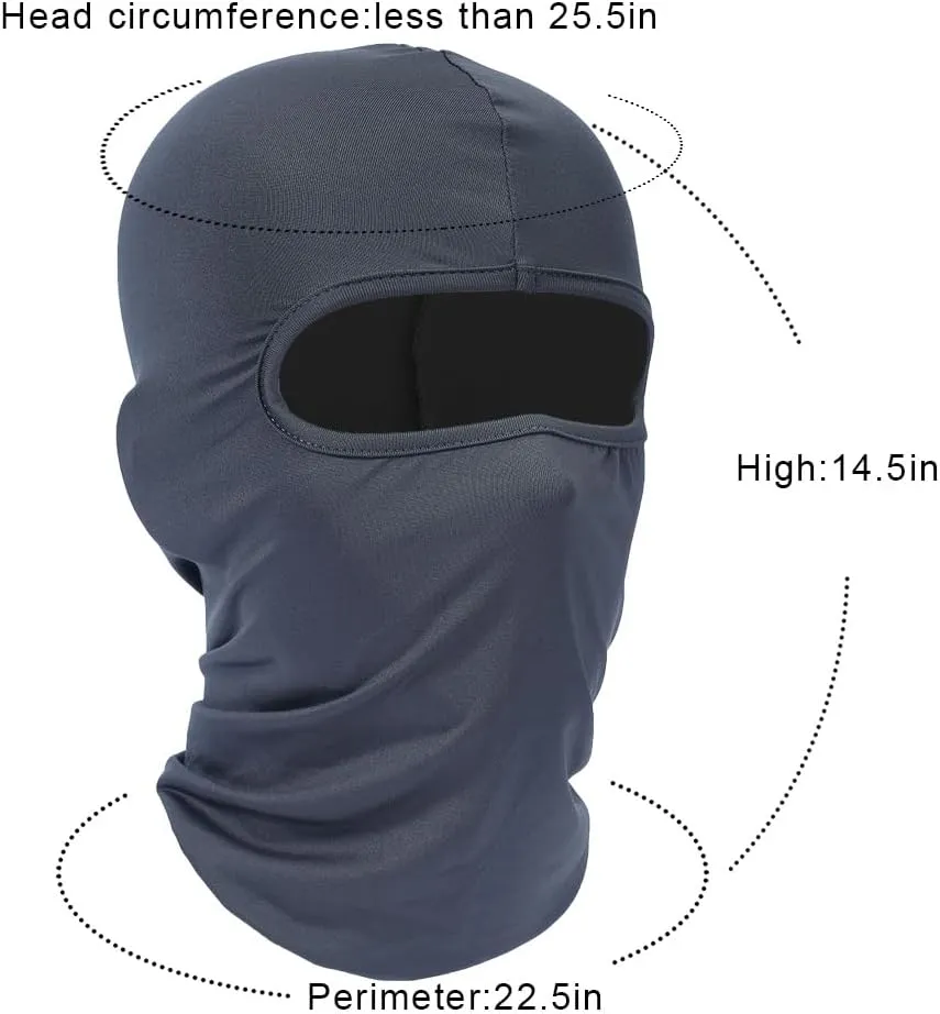 AXBXCX 3 Pack Lightweight Balaclava Ski Mask - Breathable Summer Face Cove for Motorcycle, Football, Cycling, Outdoor Sports