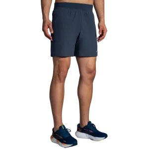 Brooks | Sherpa 7" 2-in-1 Short | Men's | Blue Slate