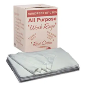COTTON CLOTH RAGS, 5" X 8", 288CT PER CARTON (5 CARTON PER PACK)