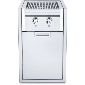 Crown Verity Infinite Built-In Gas Dual Side Burner with Single Drawer and Light Package (Bulk Tanks Only) IBISC-SB-SIBULK-1D-LT