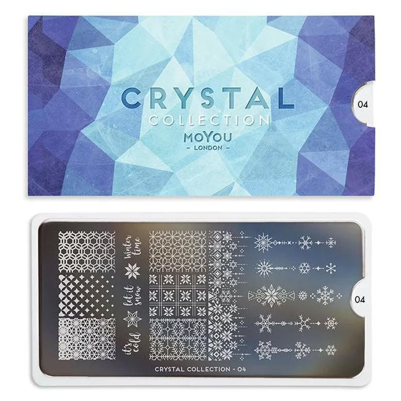 Crystal 04 ✦ Nail Stamping Plate