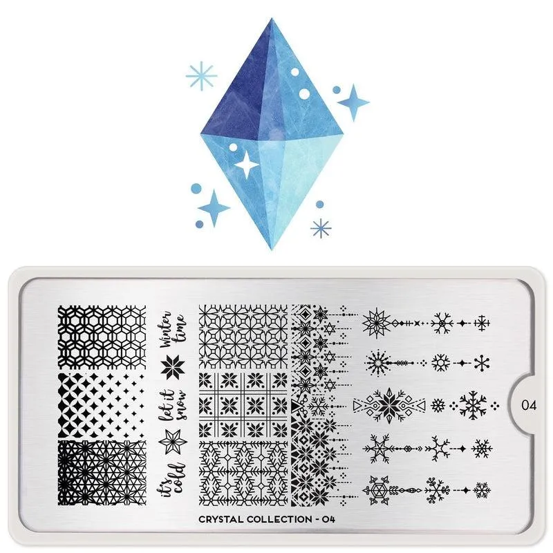 Crystal 04 ✦ Nail Stamping Plate