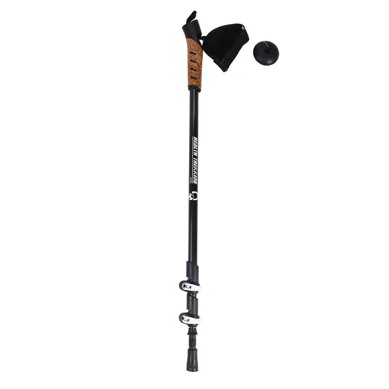 DISCOVERY ADVENTURES CARBON FIBER TREKKING POLES – COLLAPSIBLE,LIGHTWEIGHT,HIKING, WALKING & RUNNING STICKS WITH NATURAL CORK GRIPS, FLIP LOCKS, 4 SEASONS,CARRY BAG