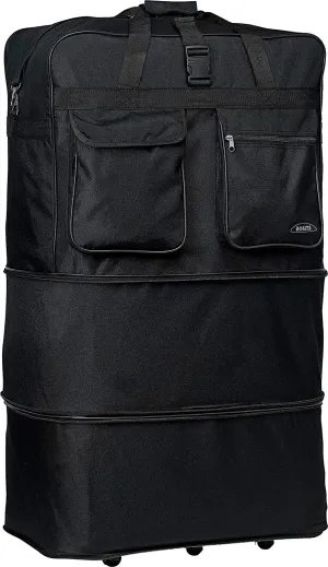 HiPack Wheel Bag Rolling Duffel Bag 30 inch Black (PW30 Black)