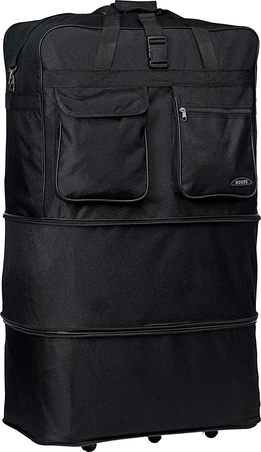 HiPack Wheel Bag Rolling Duffel Bag 30 inch Black (PW30 Black)