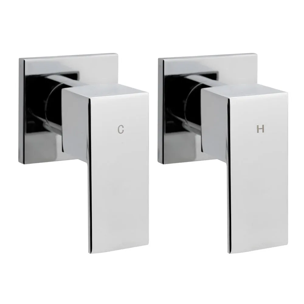 Hot & Cold Shower Taps, Brass, Leak-Proof, Cefito