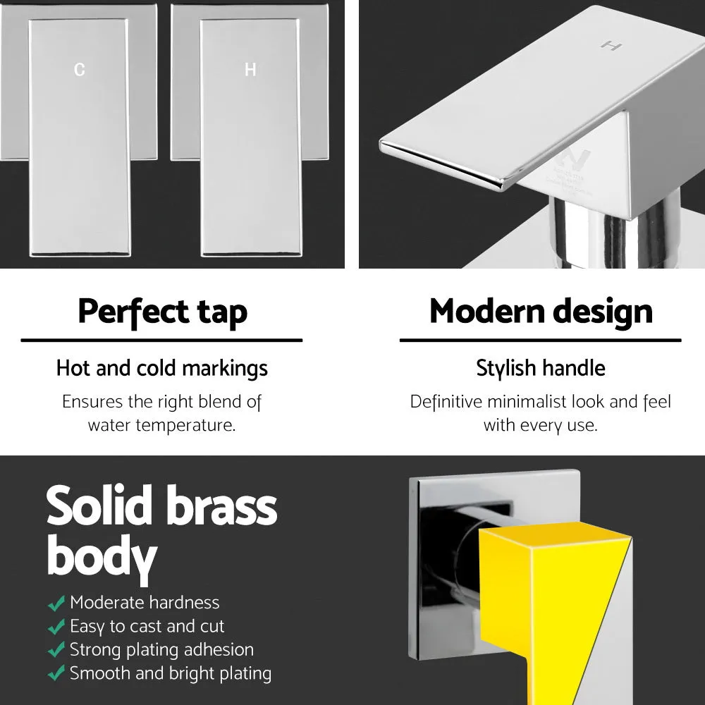 Hot & Cold Shower Taps, Brass, Leak-Proof, Cefito