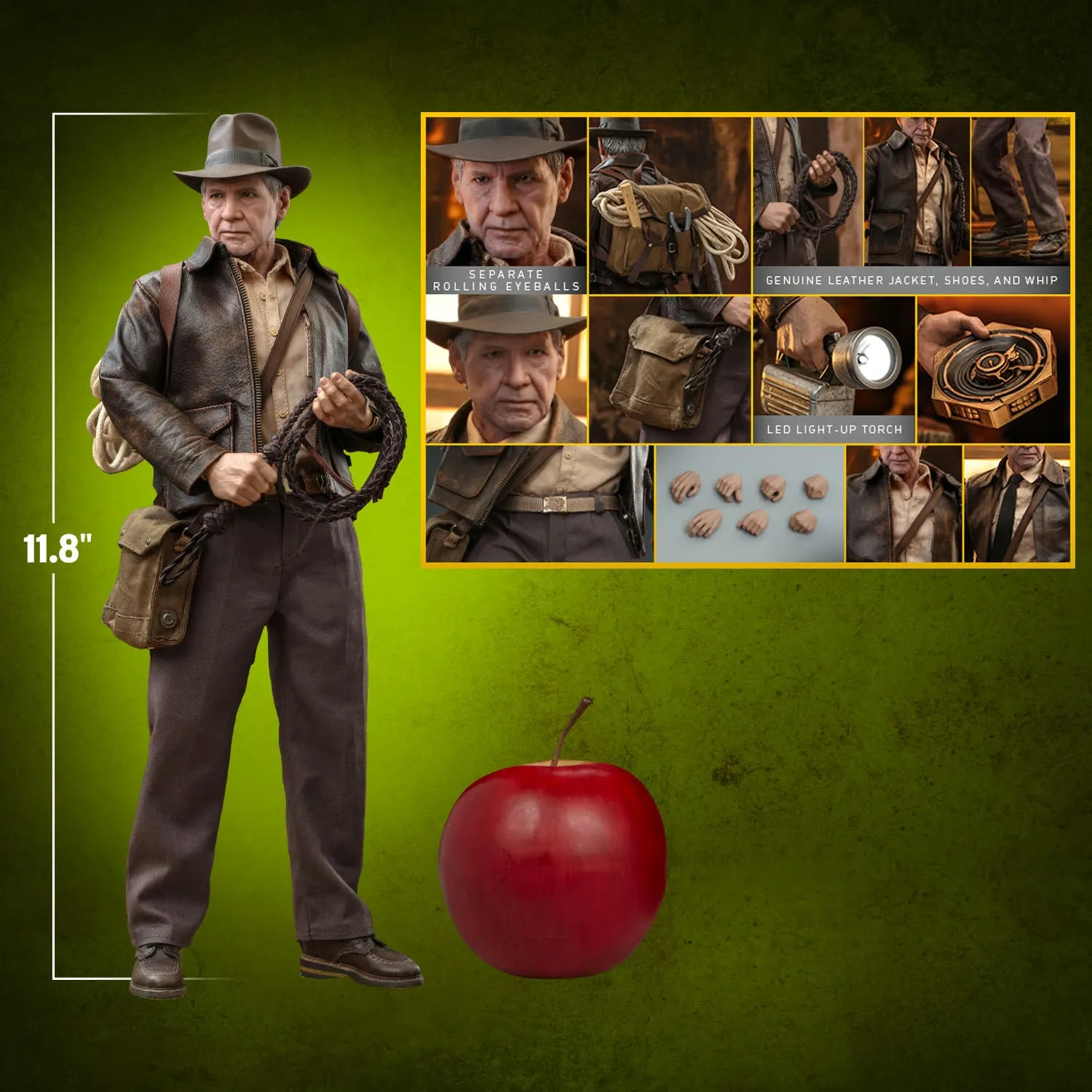 Hot Toys Indiana Jones and the Dial of Destiny Indiana Jones 1/6 Scale 12" Collectible Figure