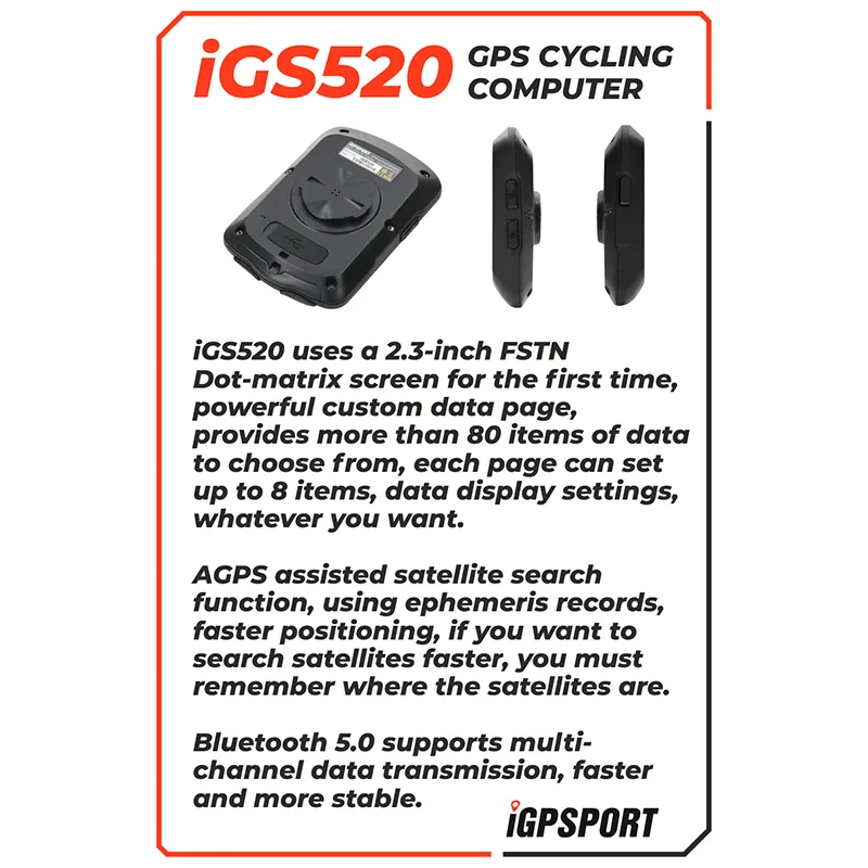 iGPSport IGS520 GPS Cycling Computer