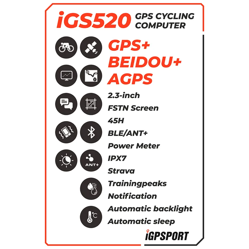 iGPSport IGS520 GPS Cycling Computer