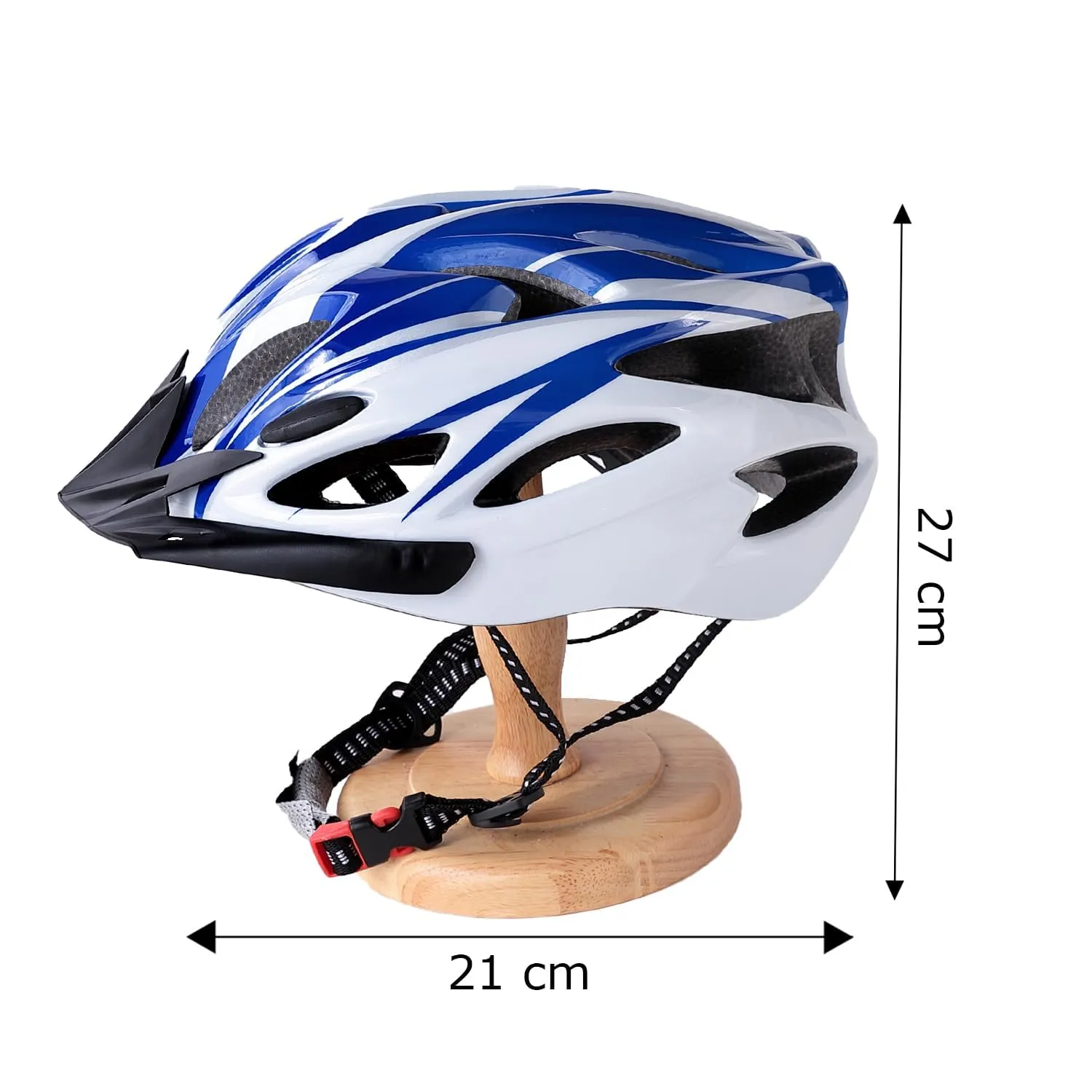 Kuber Industries Cycling Helmet with Detachable Visor|Helmet for Mountain, Road Bike & Skating|Breathable & Adjustable Bicycle Helmet|Ideal for Adults and Kid-Pack of 5 (White)
