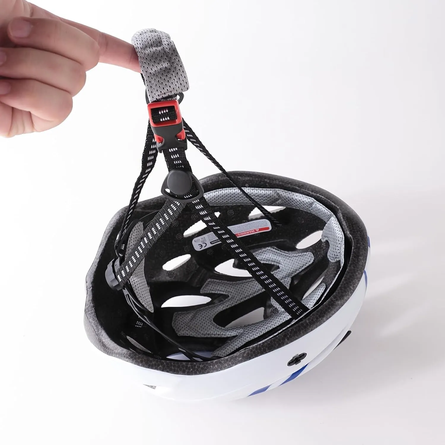 Kuber Industries Cycling Helmet with Detachable Visor|Helmet for Mountain, Road Bike & Skating|Breathable & Adjustable Bicycle Helmet|Ideal for Adults and Kid-Pack of 5 (White)