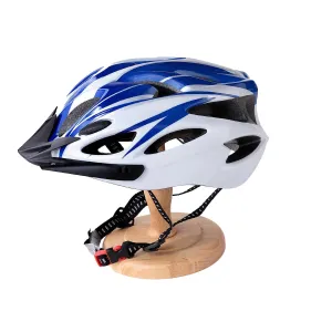 Kuber Industries Cycling Helmet with Detachable Visor|Helmet for Mountain, Road Bike & Skating|Breathable & Adjustable Bicycle Helmet|Ideal for Adults and Kids-Pack of 4 (Blue & White)
