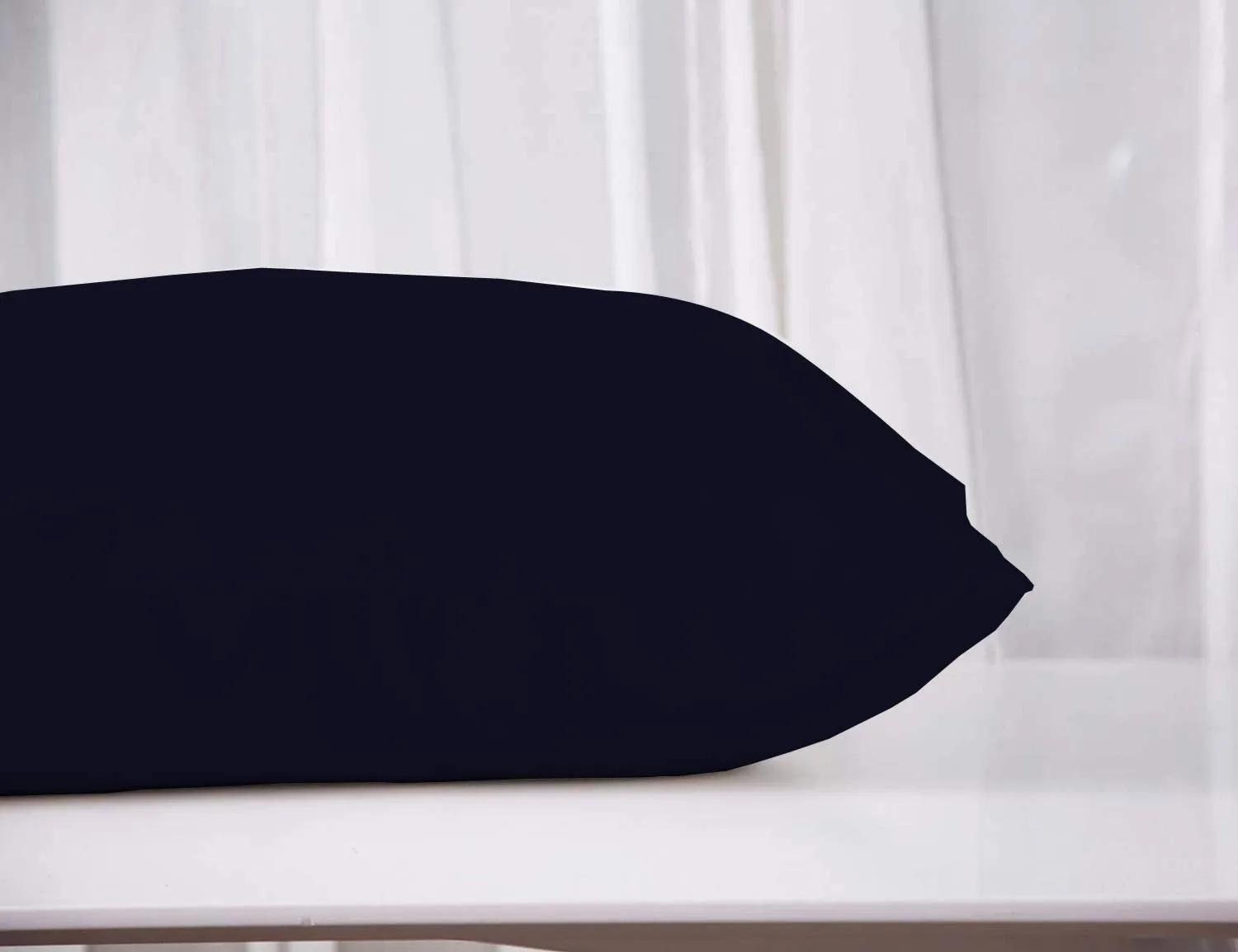 Kuber Industries Soft Throw Inserts with Microfiber Filled, Full Back & Lumbar Support Decorative Pillow 16"x24"(Blue)-Pack of 2,Black,F_26_KUBMART016823