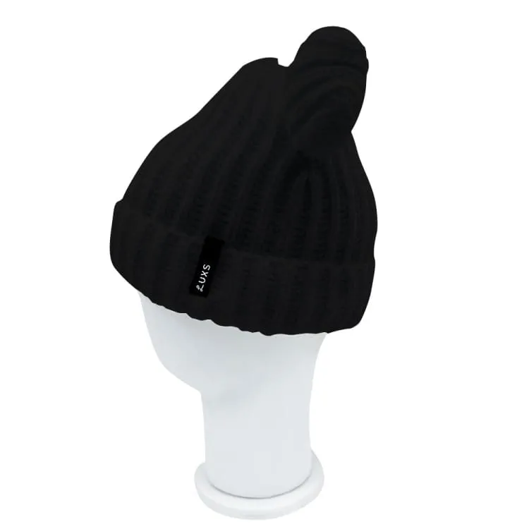 Lux Bear Beanie-BLACK