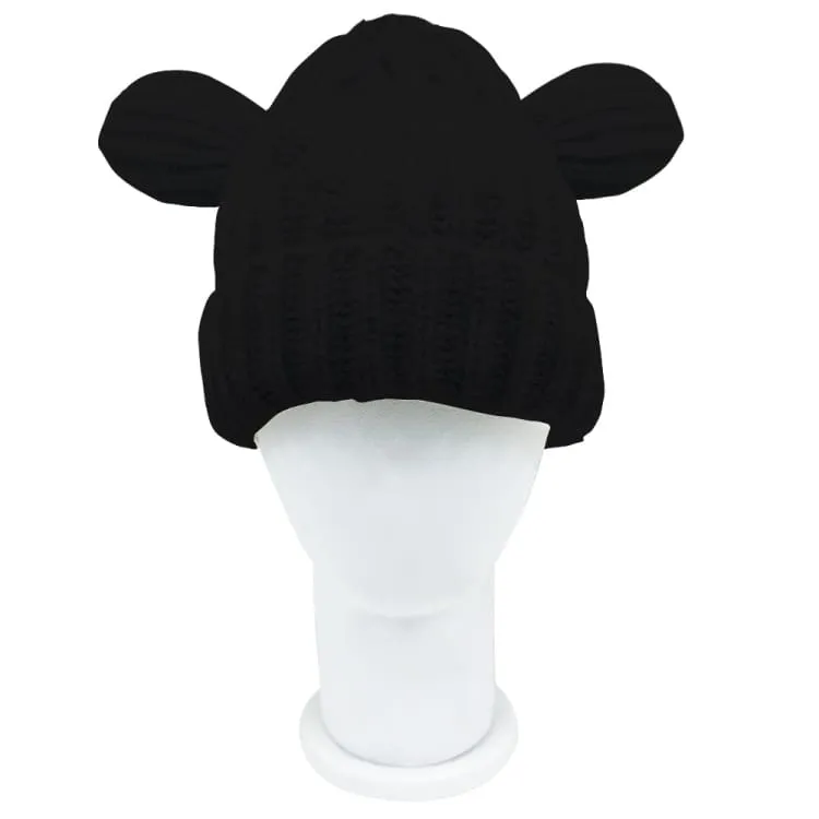 Lux Bear Beanie-BLACK