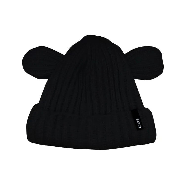 Lux Bear Beanie-BLACK