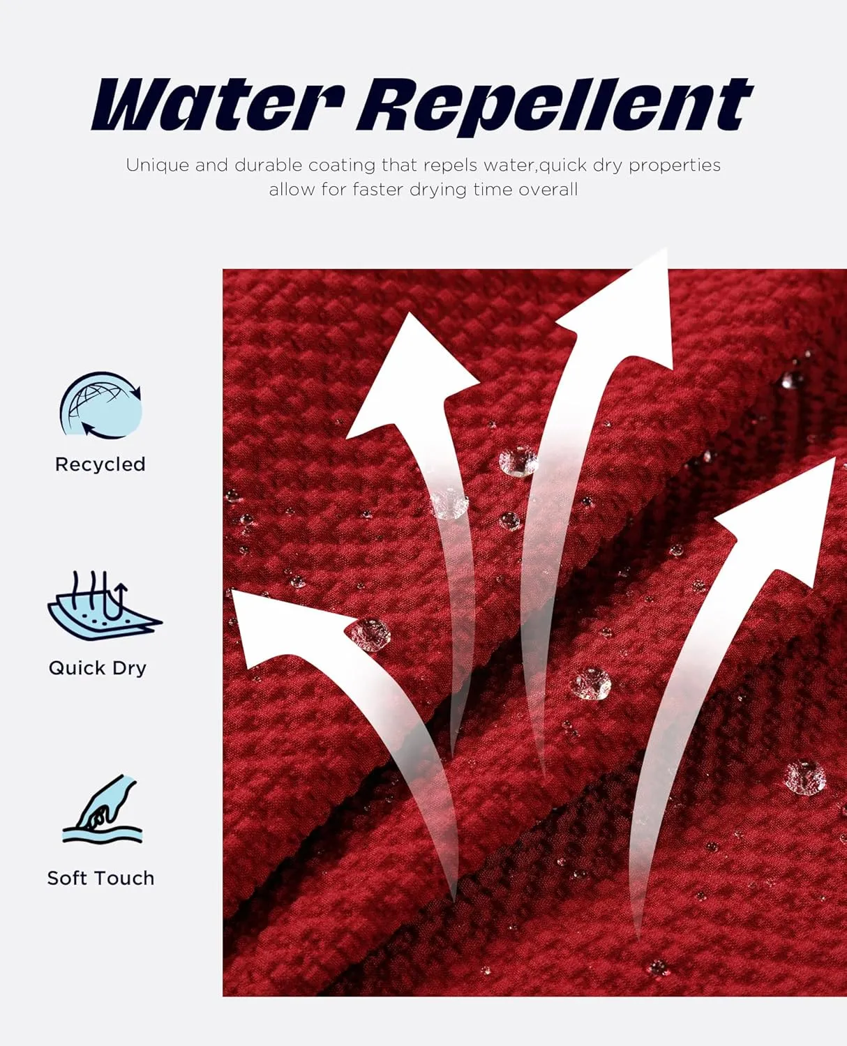 Men's Swim Shorts 5 inch Seersucker Swimming Trunks for Men Beach Shorts