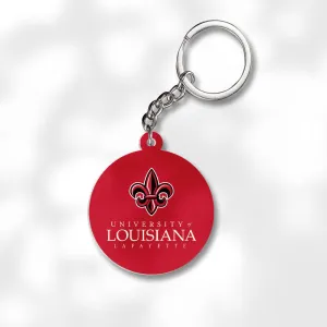 Pack 3 University of Louisiana Lafayette Keychains