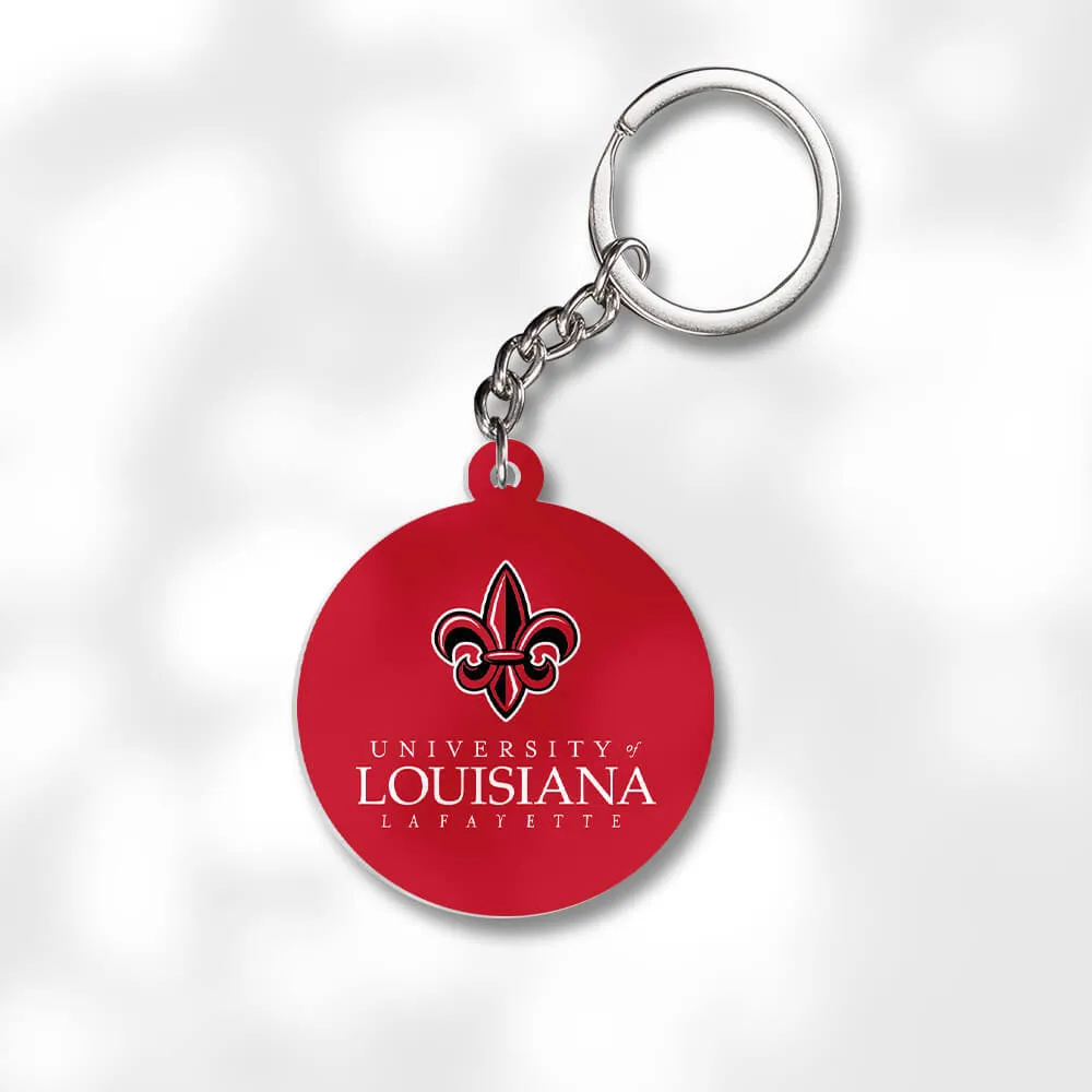Pack 3 University of Louisiana Lafayette Keychains