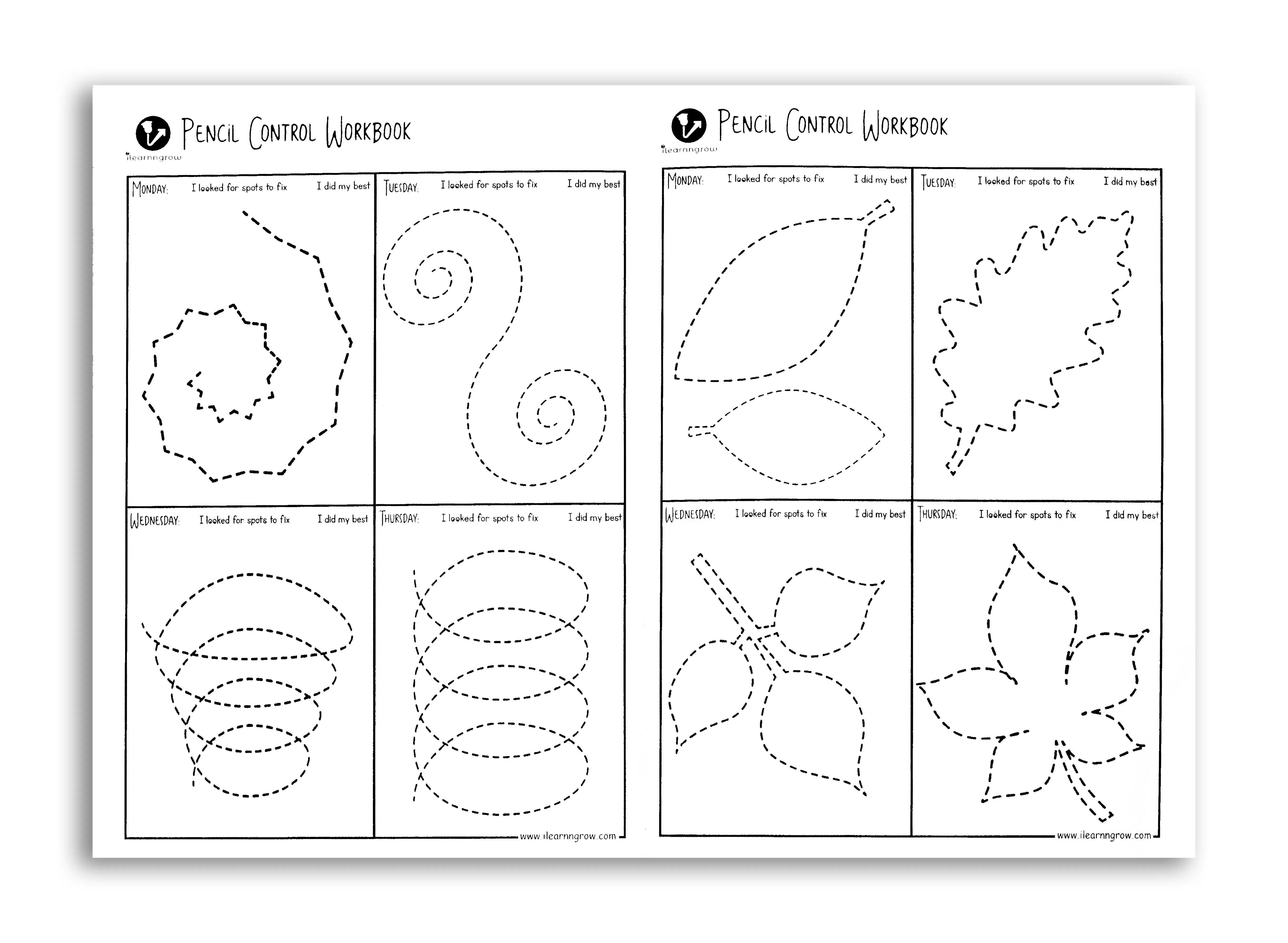 Pencil gripping Workbook