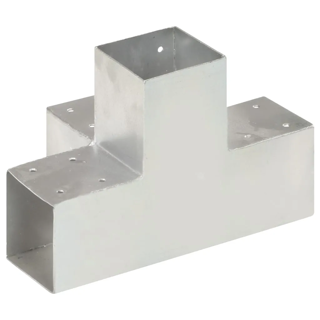 Post Connector X Shape Galvanised Metal 91x91 mm