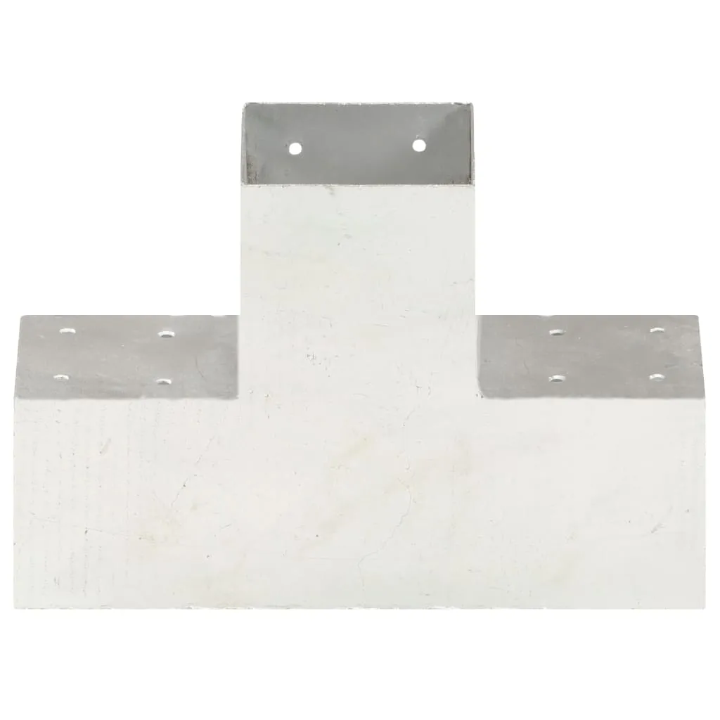 Post Connectors 4 pcs X Shape Galvanised Metal 101x101 mm