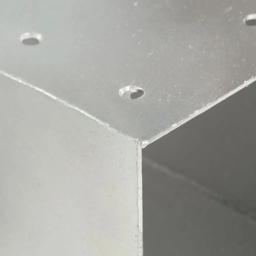 Post Connectors 4 pcs X Shape Galvanised Metal 81x81 mm
