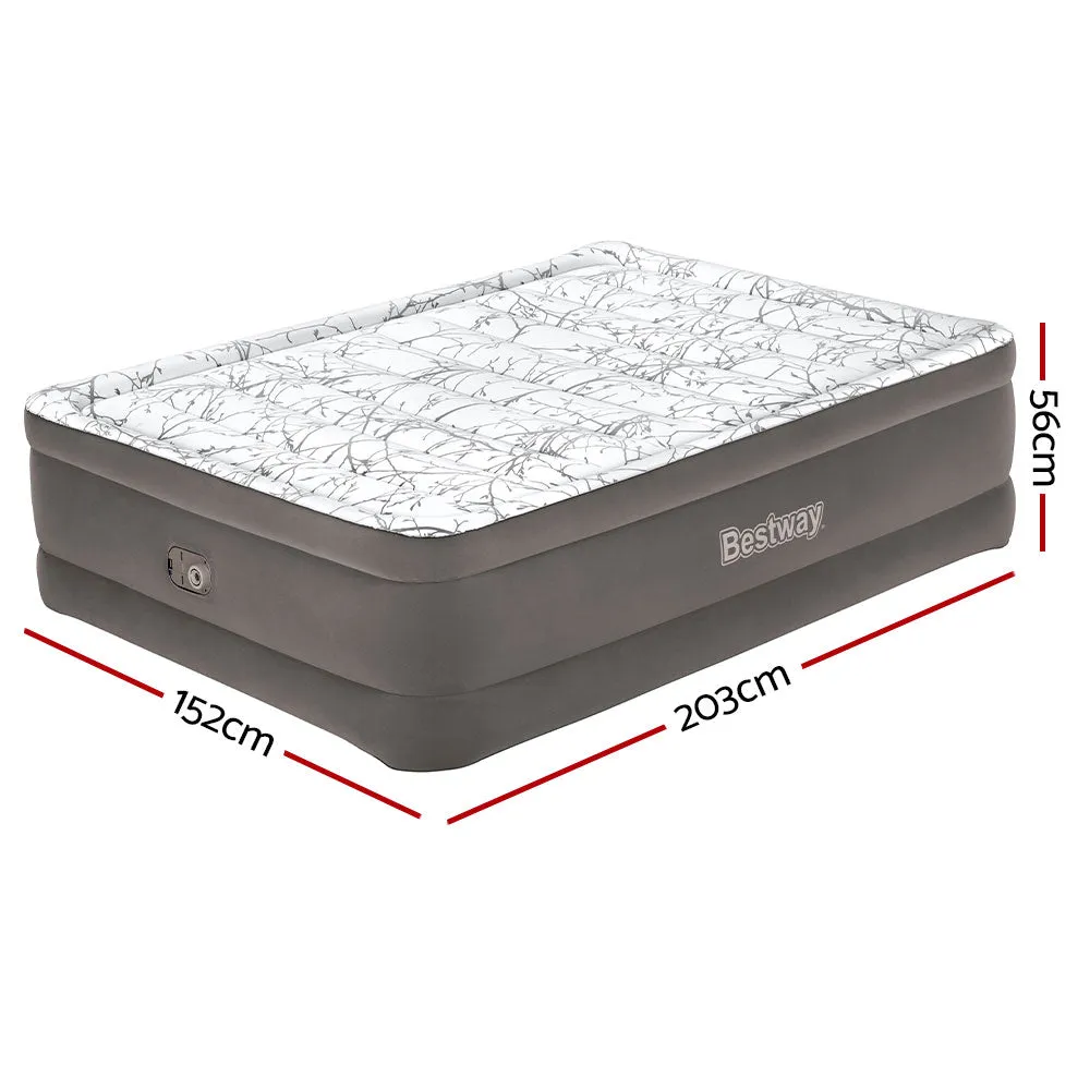 Queen Air Mattress with Built-in Pump & Antimicrobial - Bestway