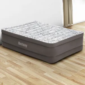 Queen Air Mattress with Built-in Pump & Antimicrobial - Bestway