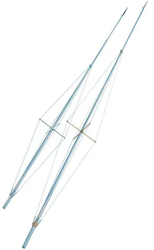 Single Spreader Outrigger Poles - Pair