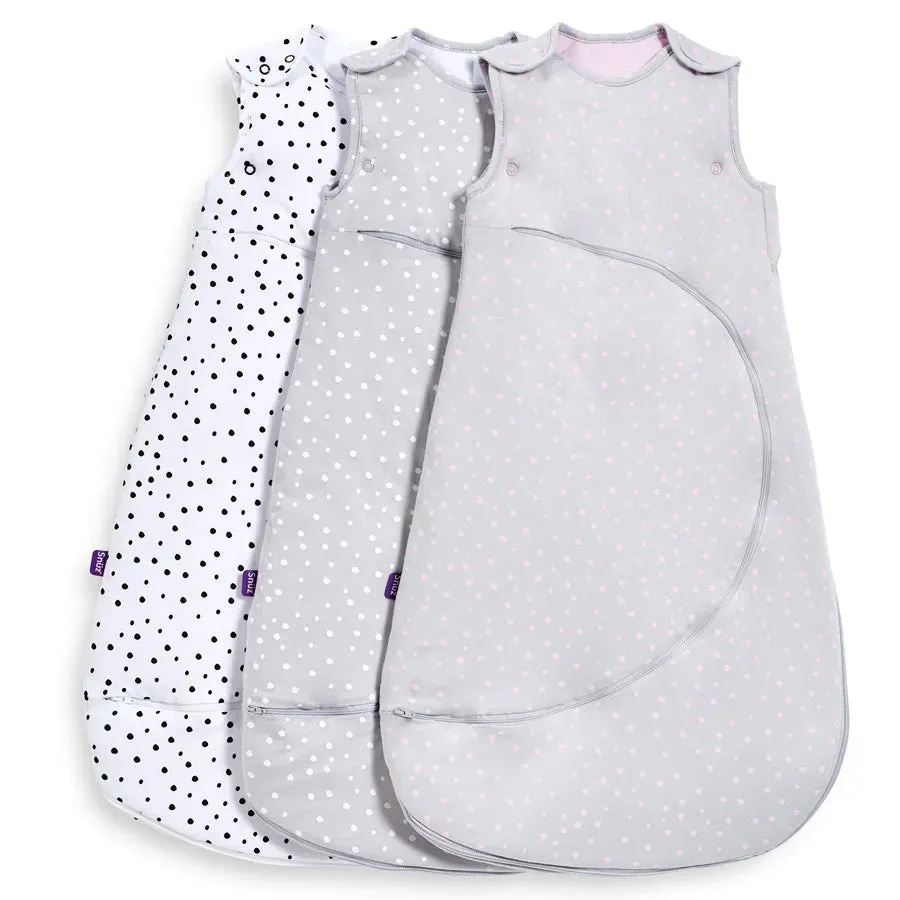 SnuzPouch Sleeping Bag, 1.0 Tog, 0-6M (Mono Spot)