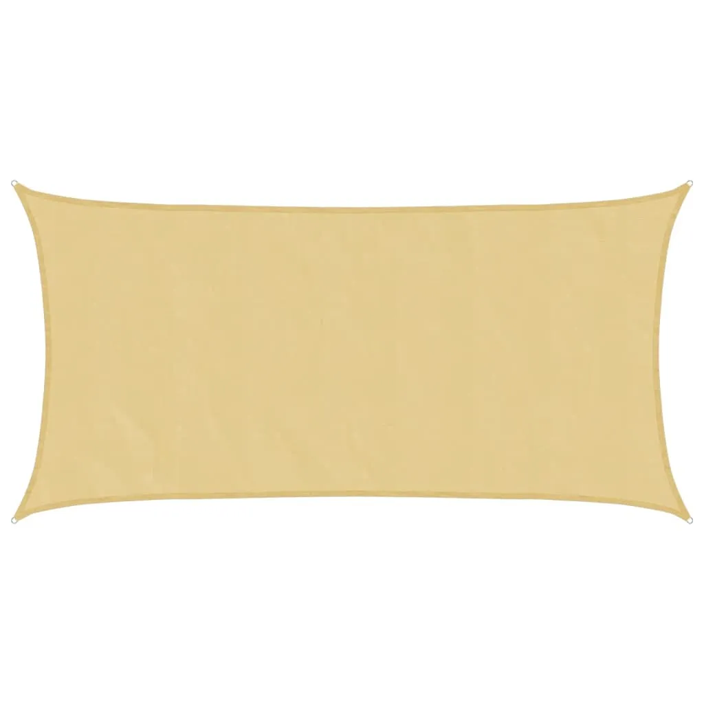 Sun Shade Sail Sand 4x2 m 100% Polyester Oxford