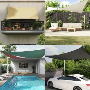 Sun Shade Sail Sand 4x2 m 100% Polyester Oxford