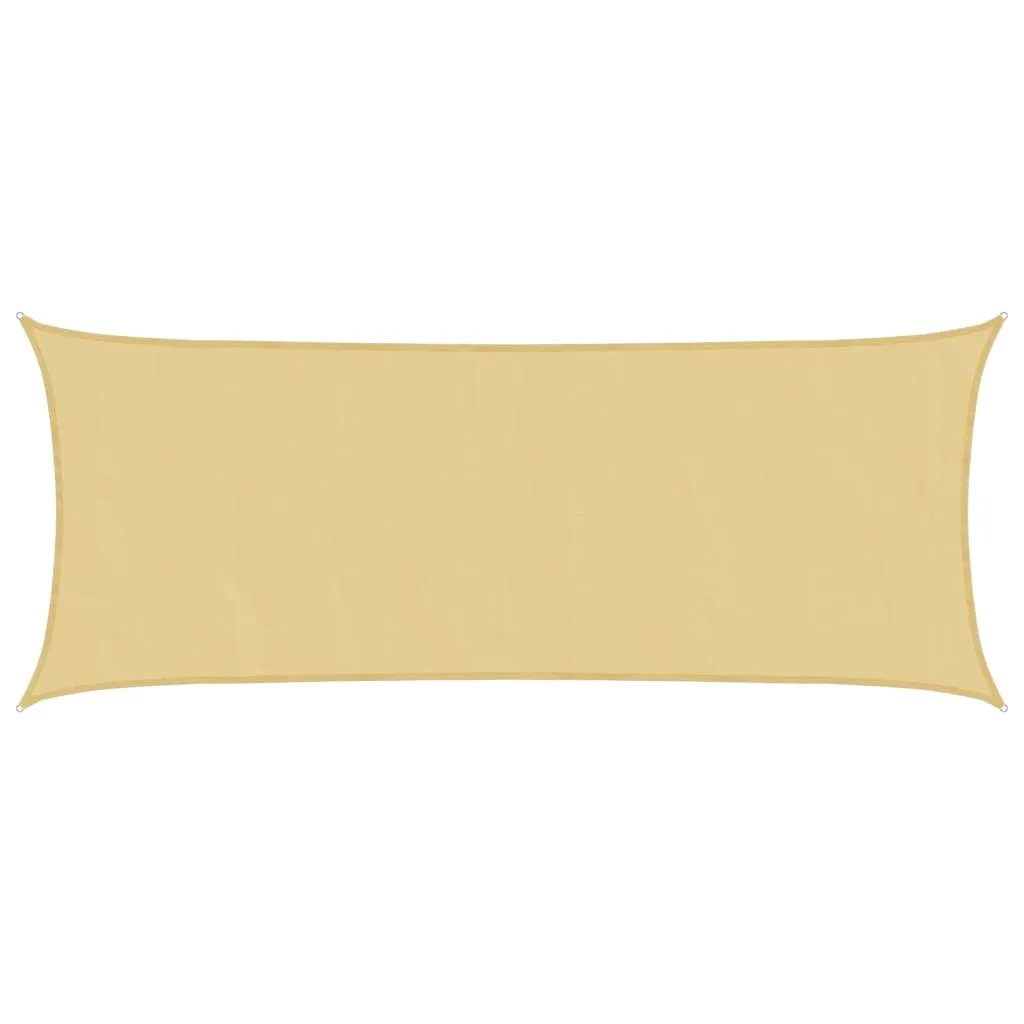 Sun Shade Sail Sand 5x2 m 100% Polyester Oxford
