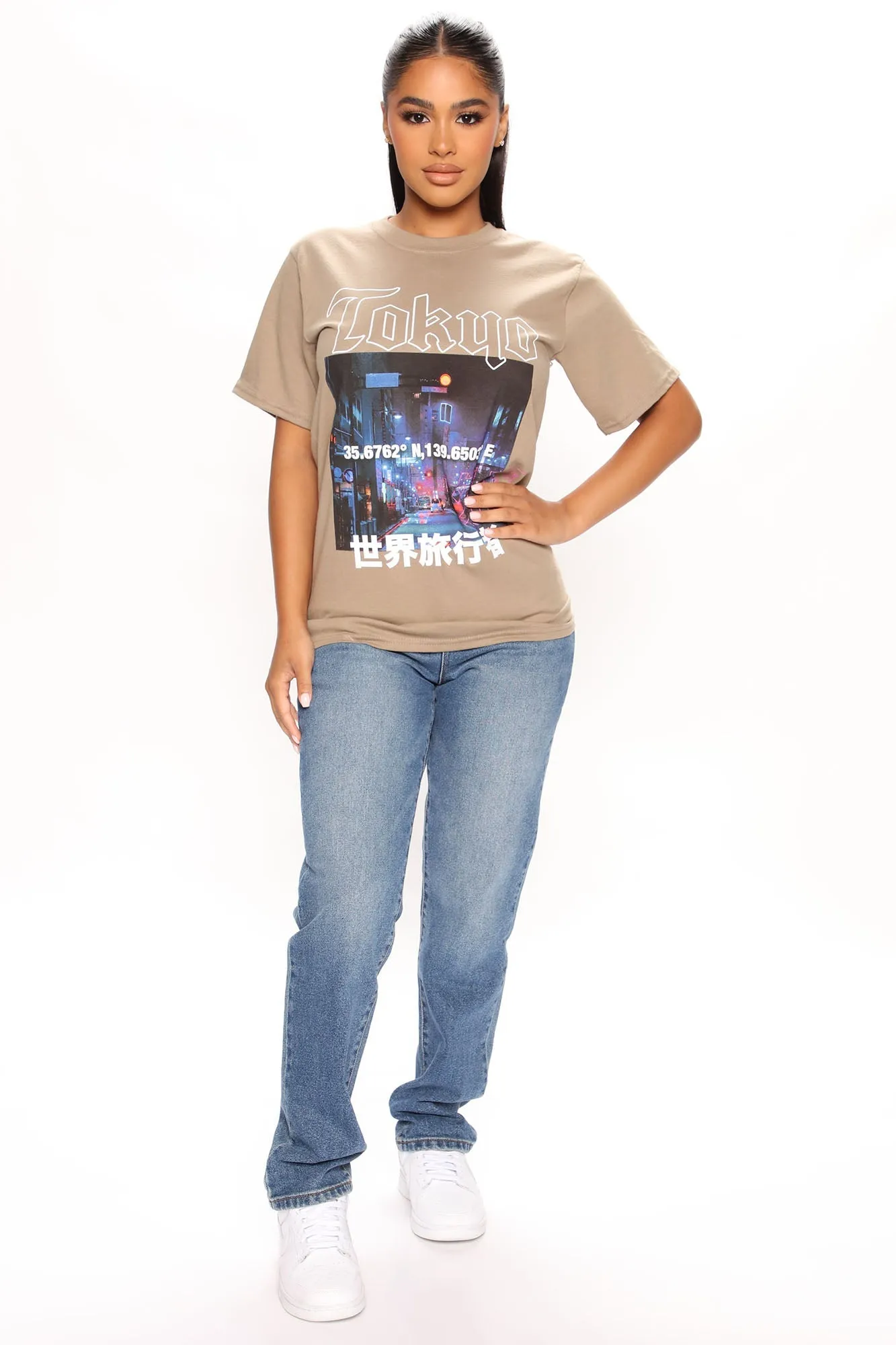 Takin' Trips Tee - Taupe