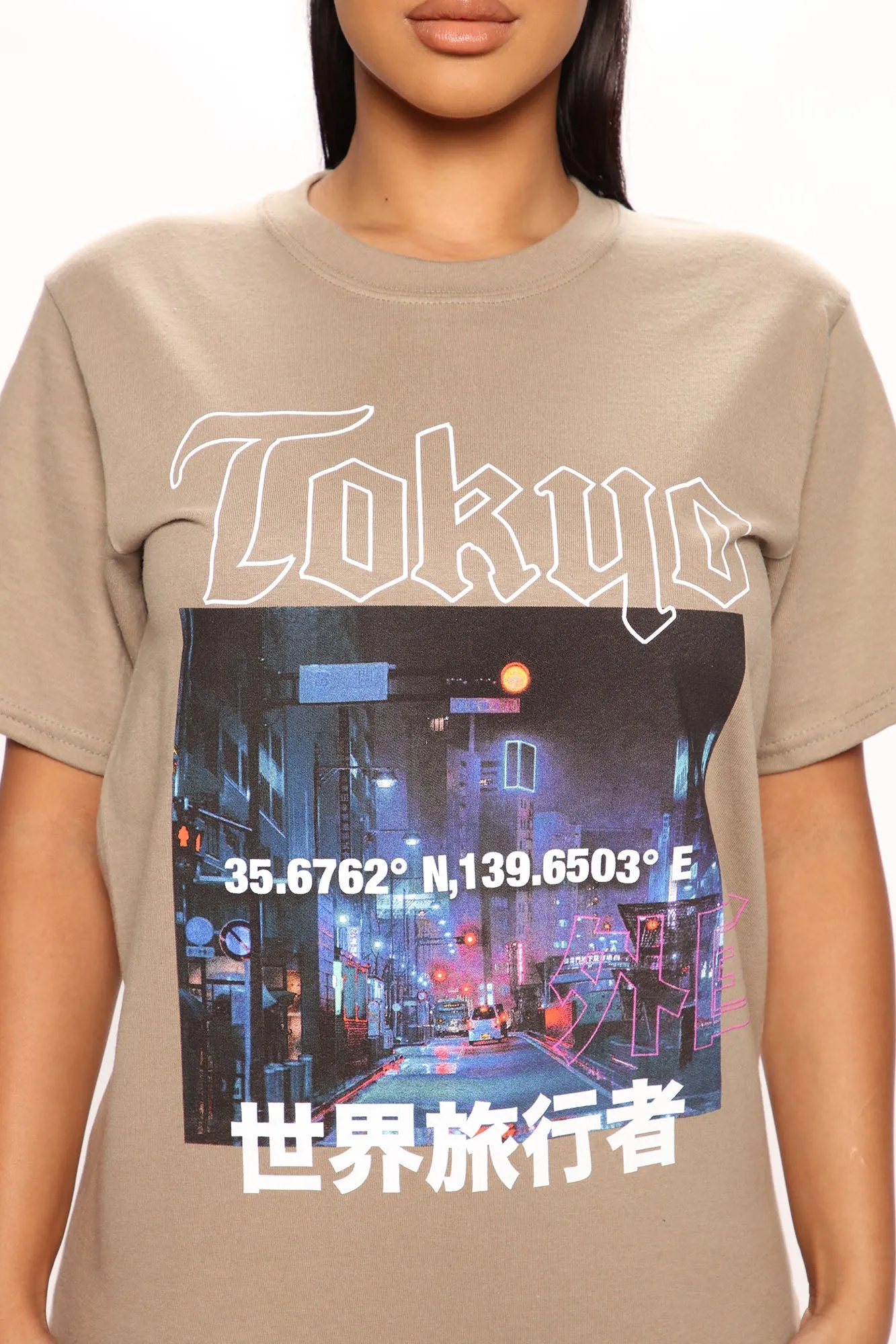 Takin' Trips Tee - Taupe