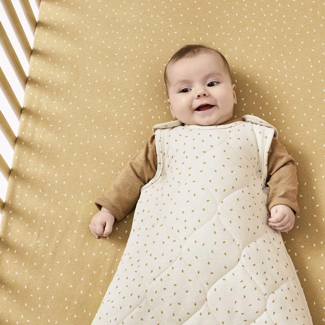 The Little Green Sheep Sleeping Bag - Linen Rice - TOG 2.5